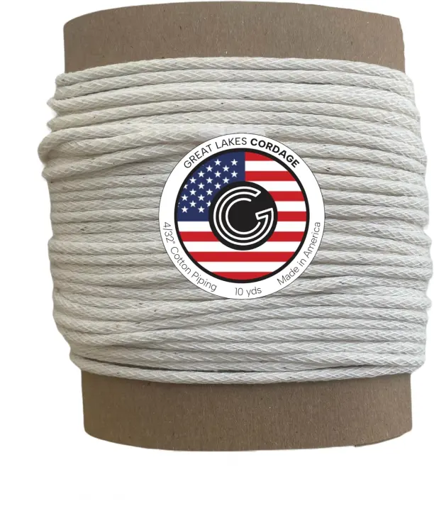1/8‑inch Cotton Piping Cord, Size 00 — 10 Yards