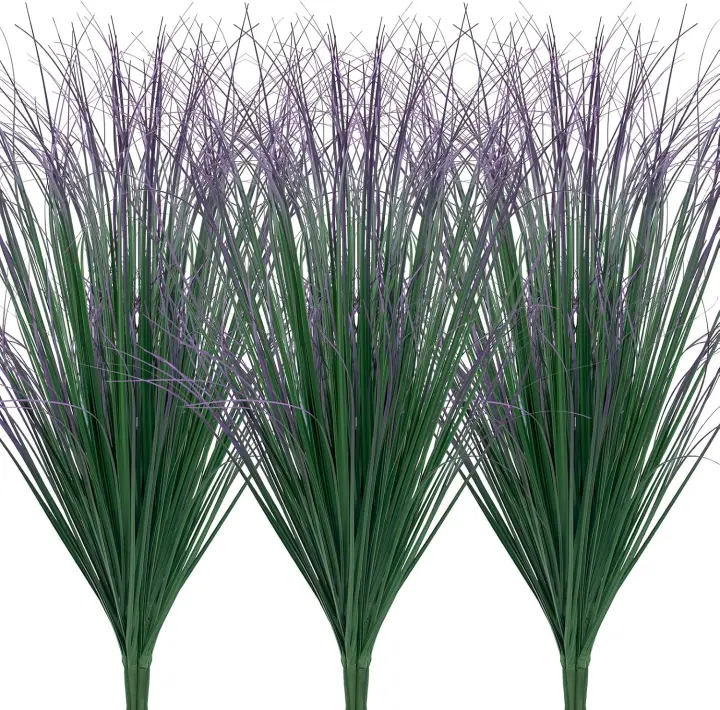 12-Pack Artificial Tall Grass Stems — Faux Wheat Grass for Indoor/Outdoor