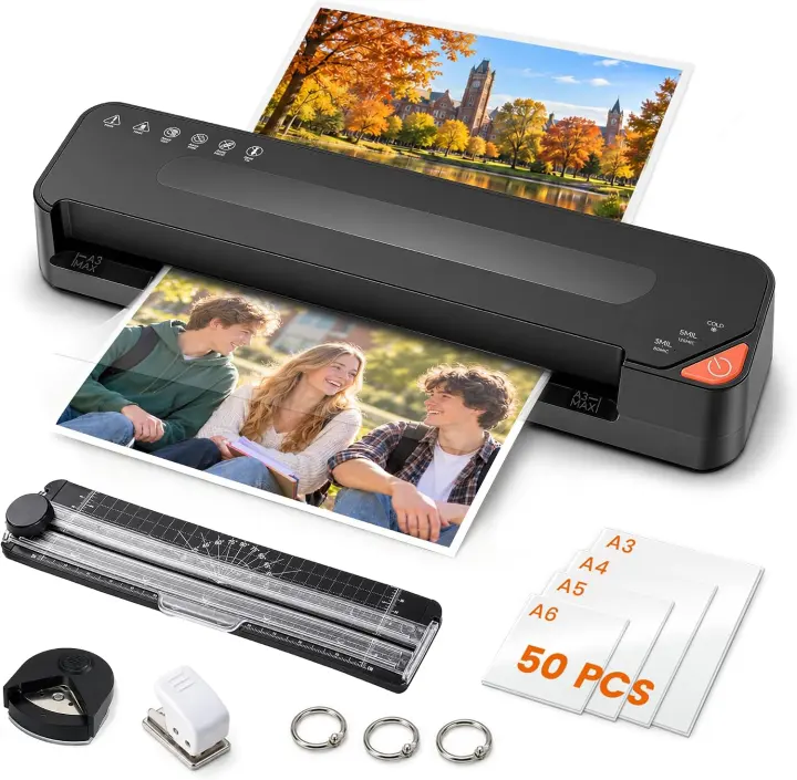 13-Inch Thermal & Cold Laminator Machine with Accessory Kit
