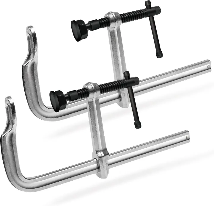 16-Inch Heavy-Duty F-Clamps — Forged Alloy Steel, 2-Pack