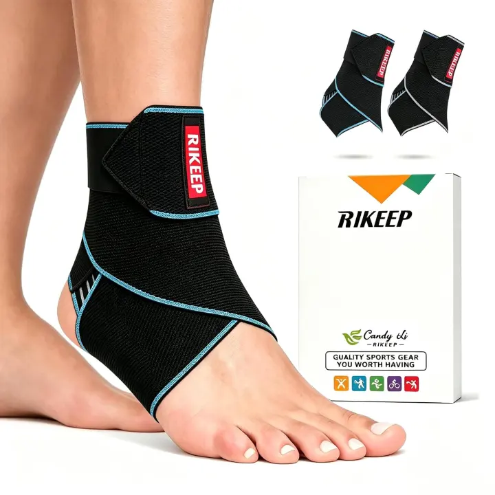 Adjustable Nylon Ankle Brace — Compression Wrap Support for Sprains