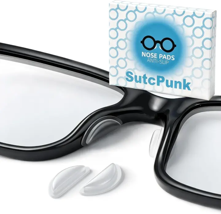Air-Chamber Silicone Eyeglass Nose Pads — Anti-Slip Cushions