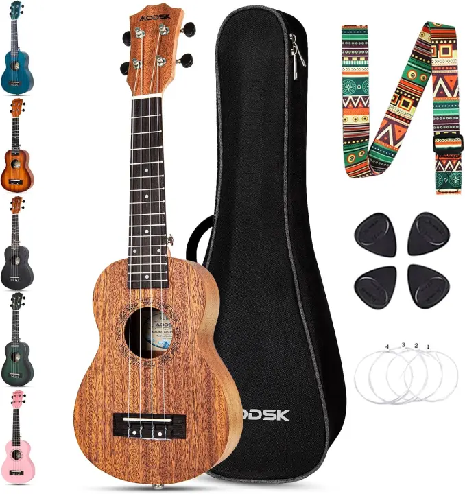 AODSK 23-Inch Concert Sapele Ukulele Starter Kit