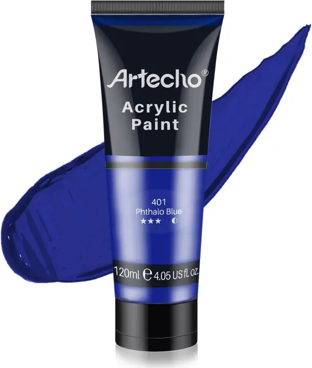 Artecho Phthalo Blue Acrylic Paint Tube (120ml / 4.05oz)