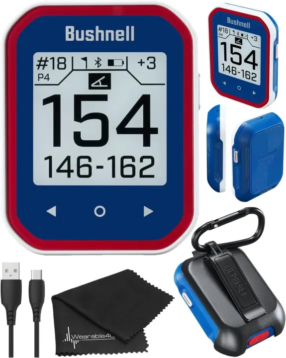 Bushnell Phantom 3 Slope Golf GPS Rangefinder (Blue) — Touchscreen GPS