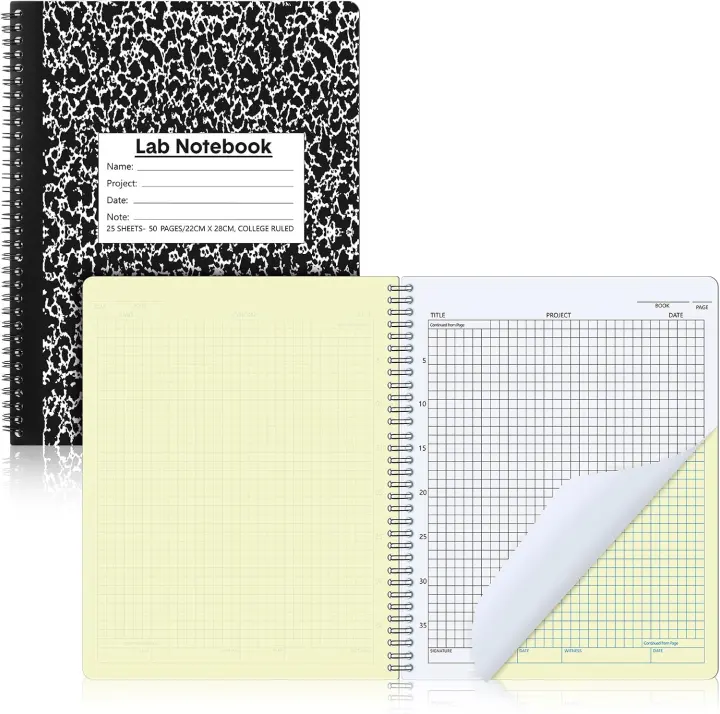 Carbonless Lab Notebook 1-Pack — 8.5 x 11 in Carbon Copy Book