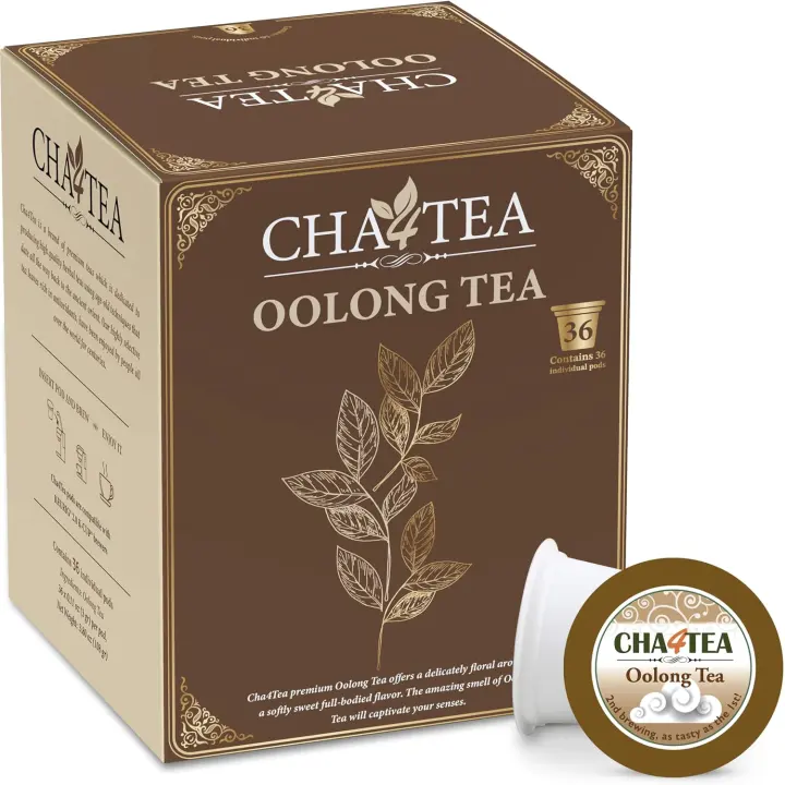 Cha4TEA Oolong K-Cup Pods — 36-Count Pack for Keurig Brewers