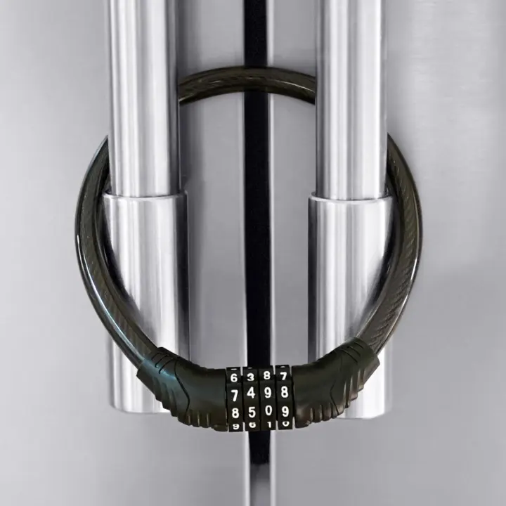 Combination Cable Refrigerator Lock for French-Door Fridges