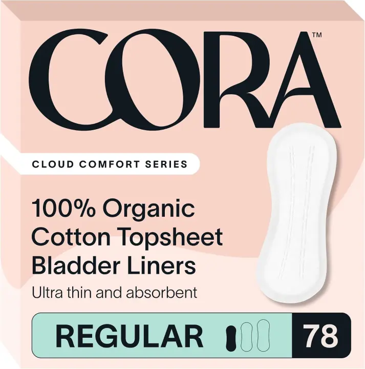 Cora Organic Cotton Bladder Liners — Regular (78 Count)