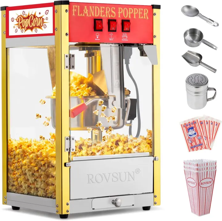 Countertop Commercial Popcorn Machine with 8 oz Kettle