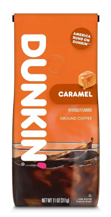 Dunkin' Caramel Medium-Roast Ground Coffee — 11 oz Bag