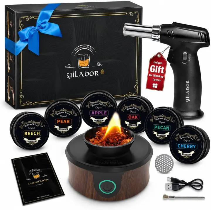 Electric Whiskey Smoker Kit — Cocktail & Bourbon Smoking Set