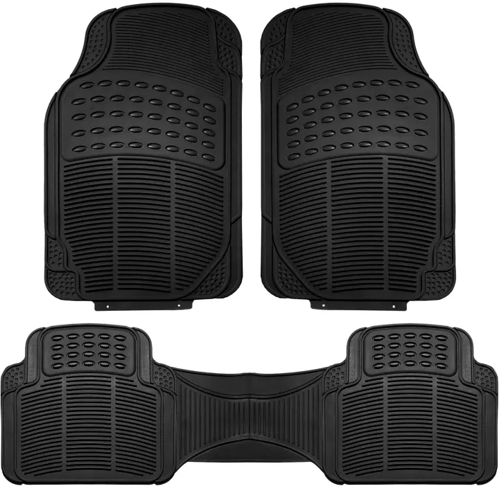 FH Group Universal ClimaProof Trimmable Heavy-Duty Car Floor Mats — 3pc Set