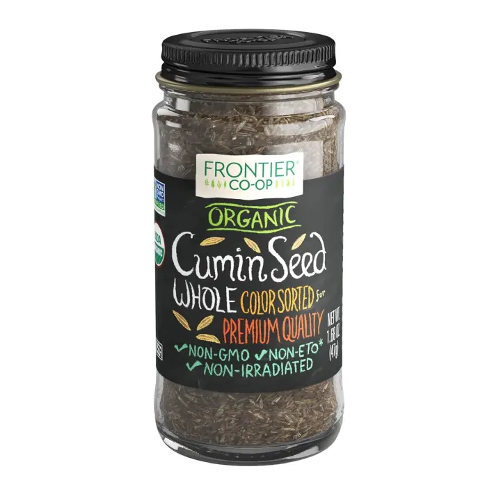 Frontier Co-op Organic Whole Cumin Seeds — 1.68 oz Bottle, Kosher