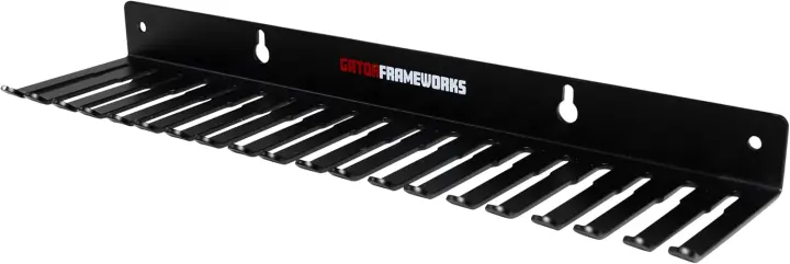 Gator Frameworks Wall-Mount Cable Hanger — 19-Slot Cable Organizer