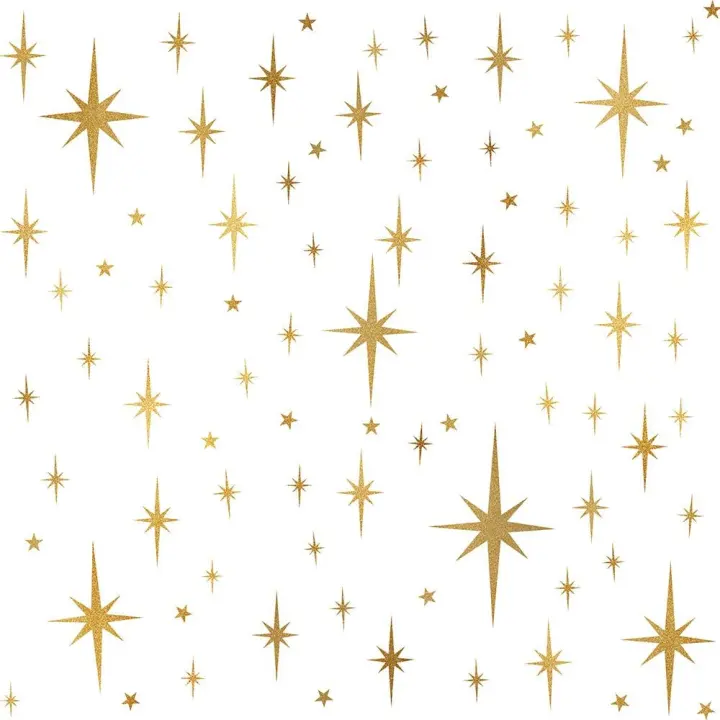 Gold Star Wall Decals — Peel-and-Stick Room Star Stickers