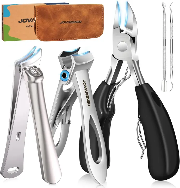 Heavy-Duty Toenail Clippers Set for Seniors — Professional Pedicure Kit