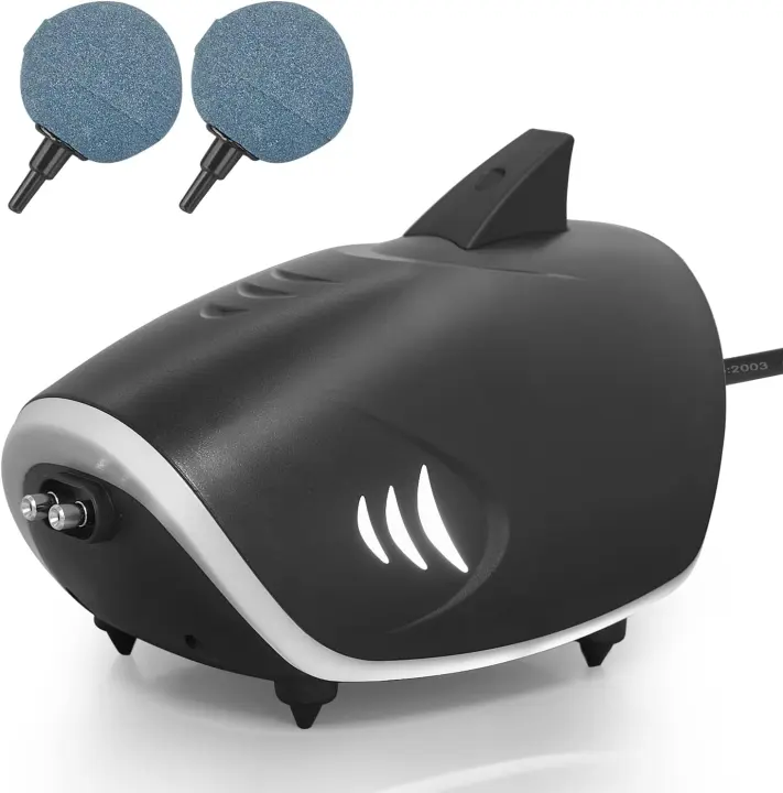 HITOP 6W Silent Aquarium Air Pump — 160 GPH Aerator for Large Tanks