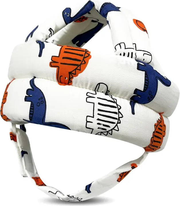 Infant Head Protector Helmet — Adjustable Crash Cushion for Crawlers