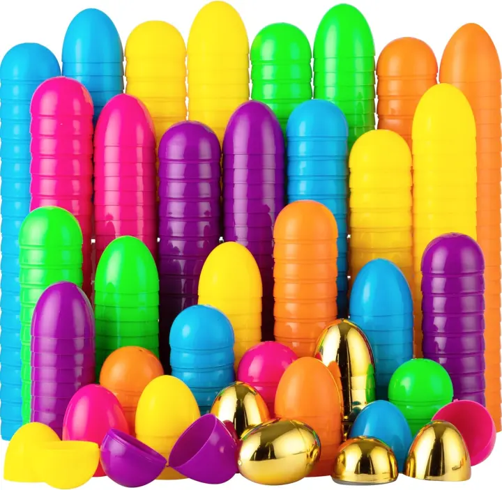 JOYIN 300-Pack Fillable Plastic Easter Eggs — 2.3" Fillable Eggs