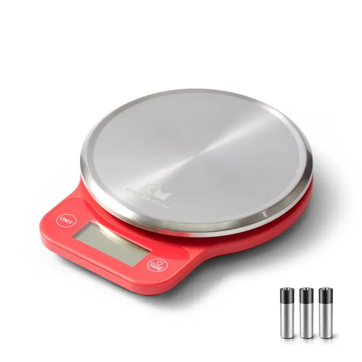 Kitchen Mama Q-Series Digital Kitchen Scale — Red
