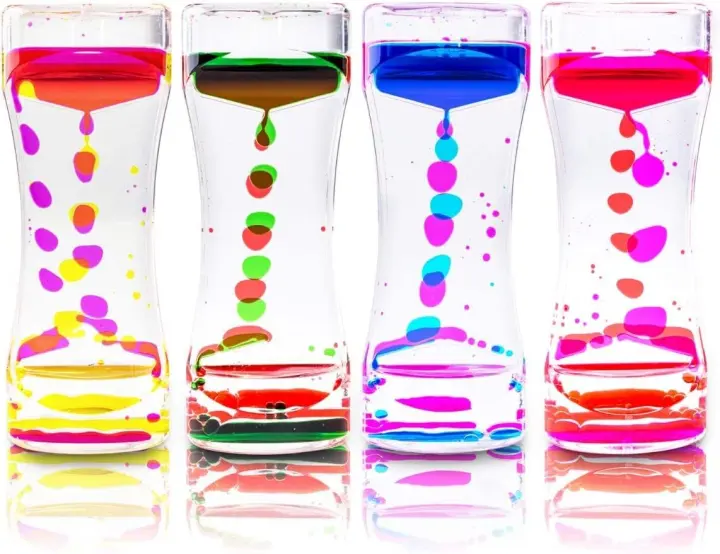 Liquid Motion Bubbler Sensory Timer — 4-Pack