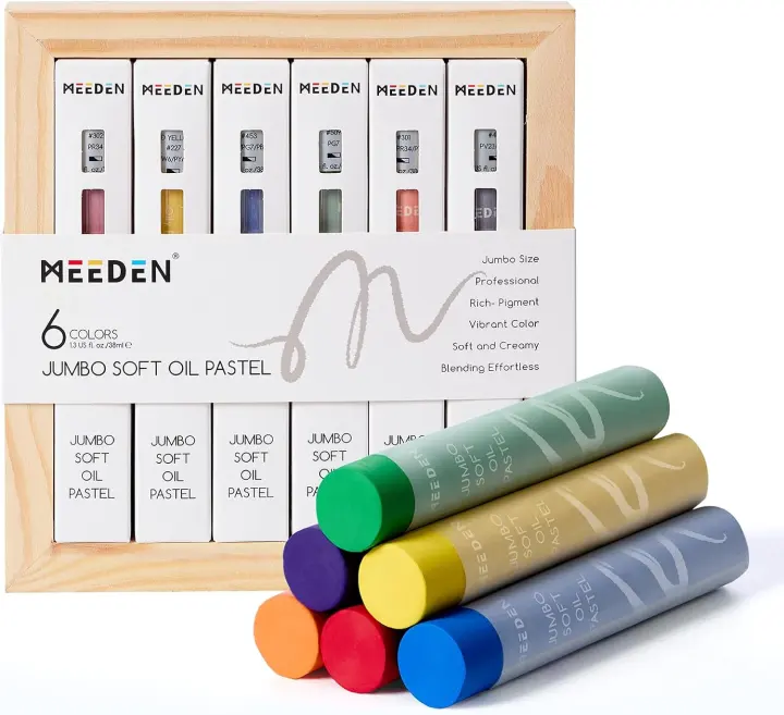 MEEDEN Jumbo Soft Oil Pastels — 38ml Artist-Grade Pastels Set