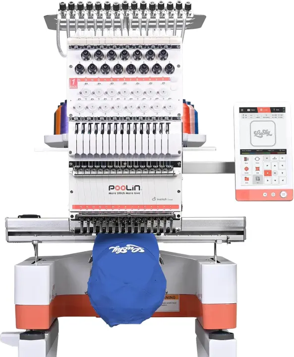 Poolin EOM 15-Needle Commercial Embroidery Machine (Multi-Needle Model)