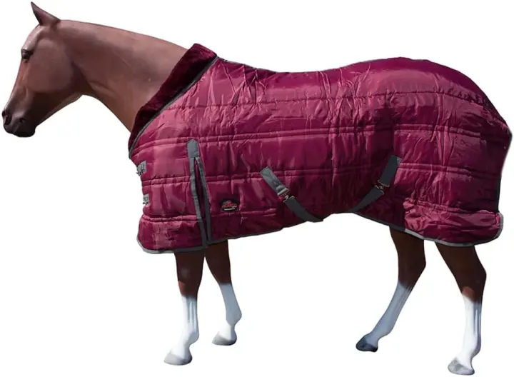 Quilted Horse Stable Blanket — 72-Inch Wine