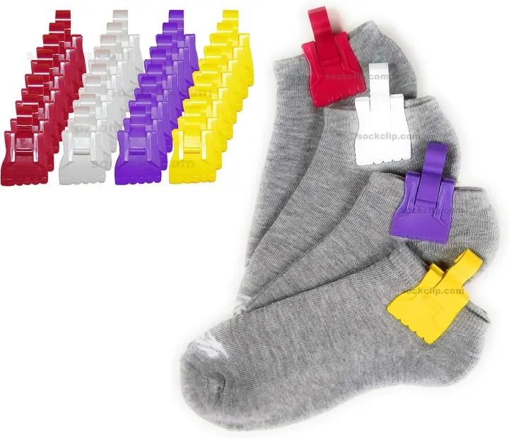 Sock Clip Holder — Unicorn Assorted 32-Pack (Made in USA)