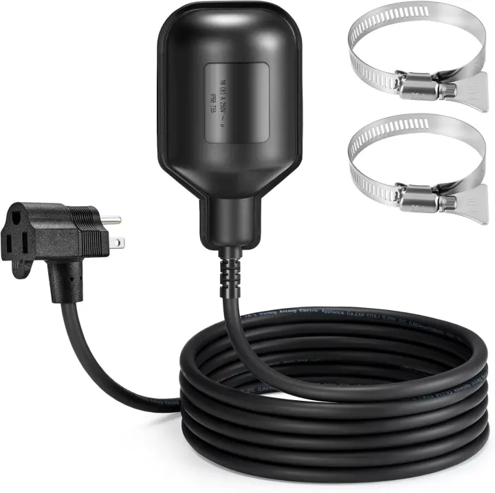 Universal Piggyback Float Switch for Sump and Sewage Pumps