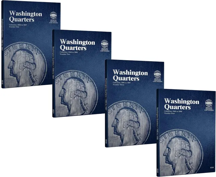 Whitman Washington Quarter Coin Folder 4-Volume Set (1932–1998)