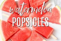 Refreshing Homemade Watermelon Popsicle Recipe (3 Ingredients)