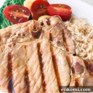 Honey Dijon Pork Chops: Sous Vide, Grill, or Oven Roast 5 honey dijon pork chops plated