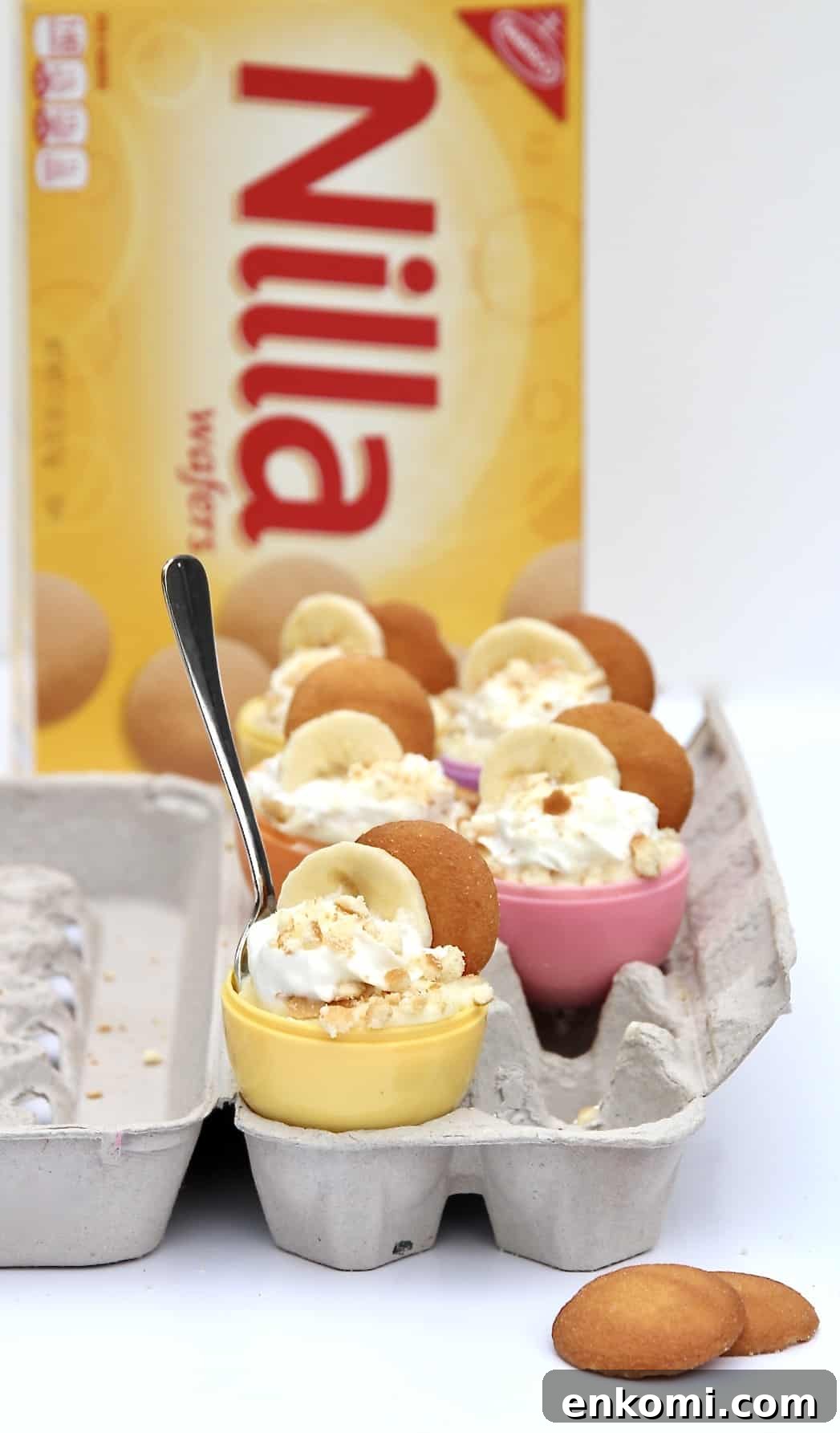 Easter Egg Banana Pudding Cups