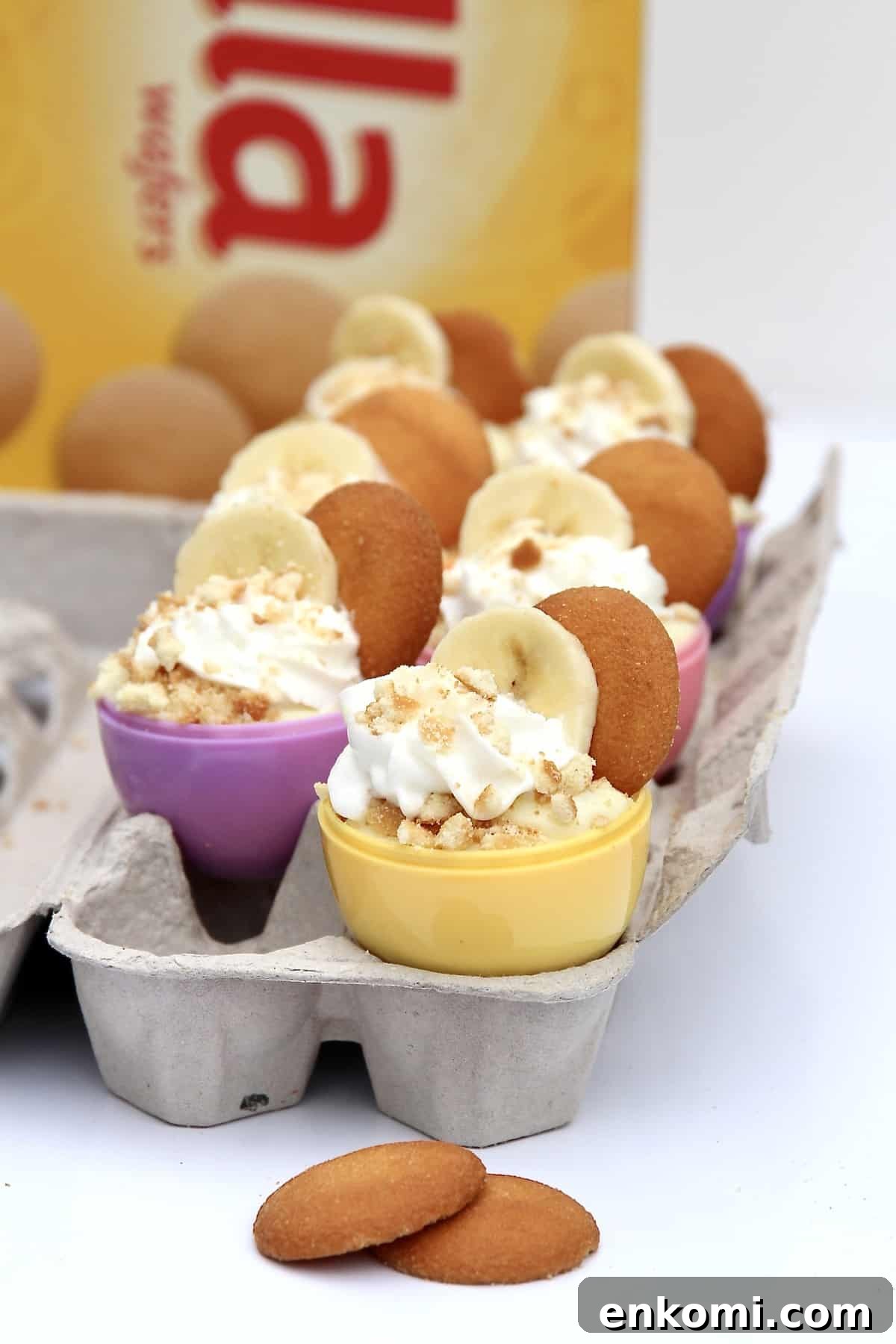 Easter Egg Banana Pudding Cups