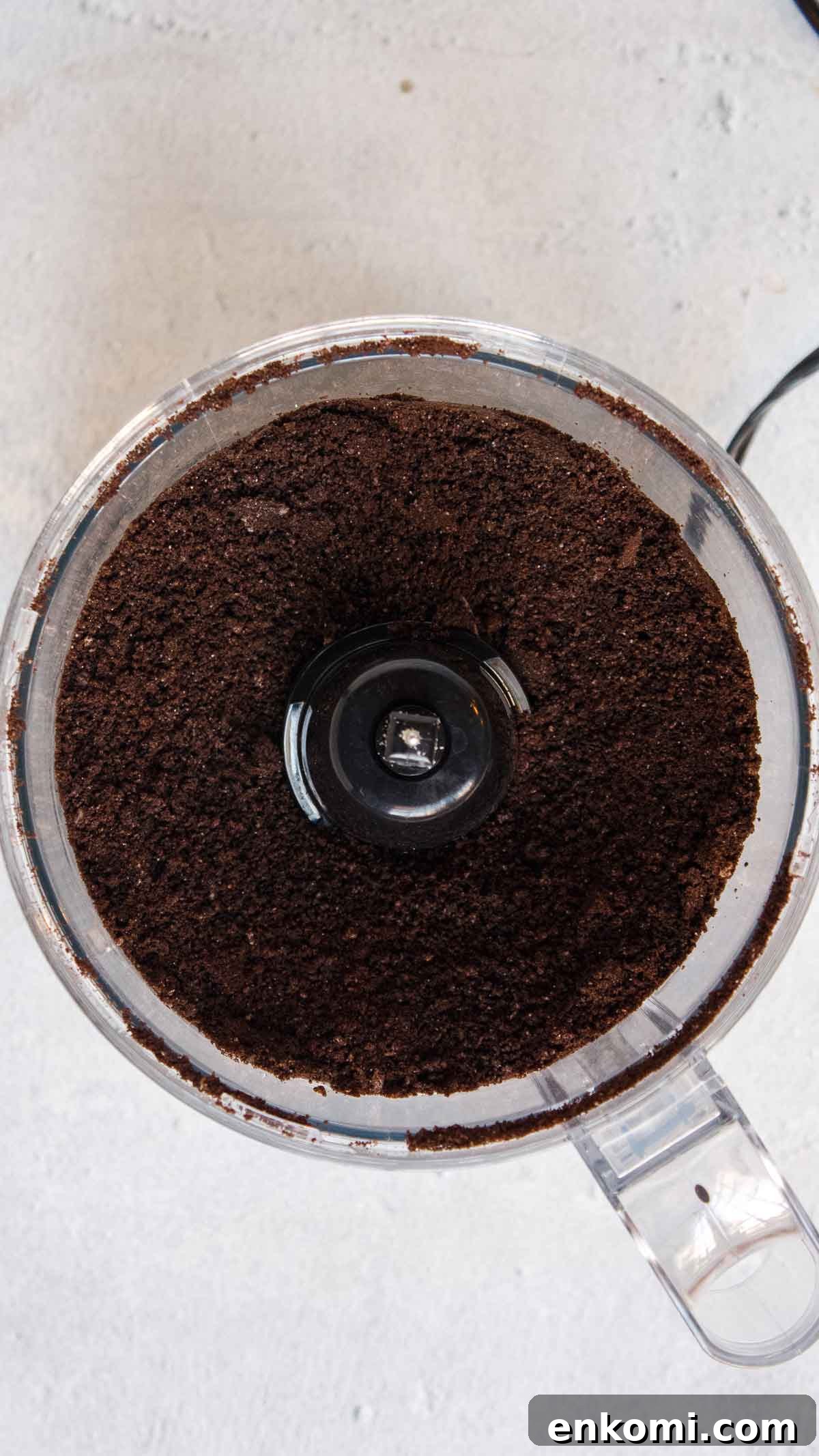 Quick 3-Ingredient Oreo Pie Recipe 4 Oreos blended to a fine crumb in a food processor