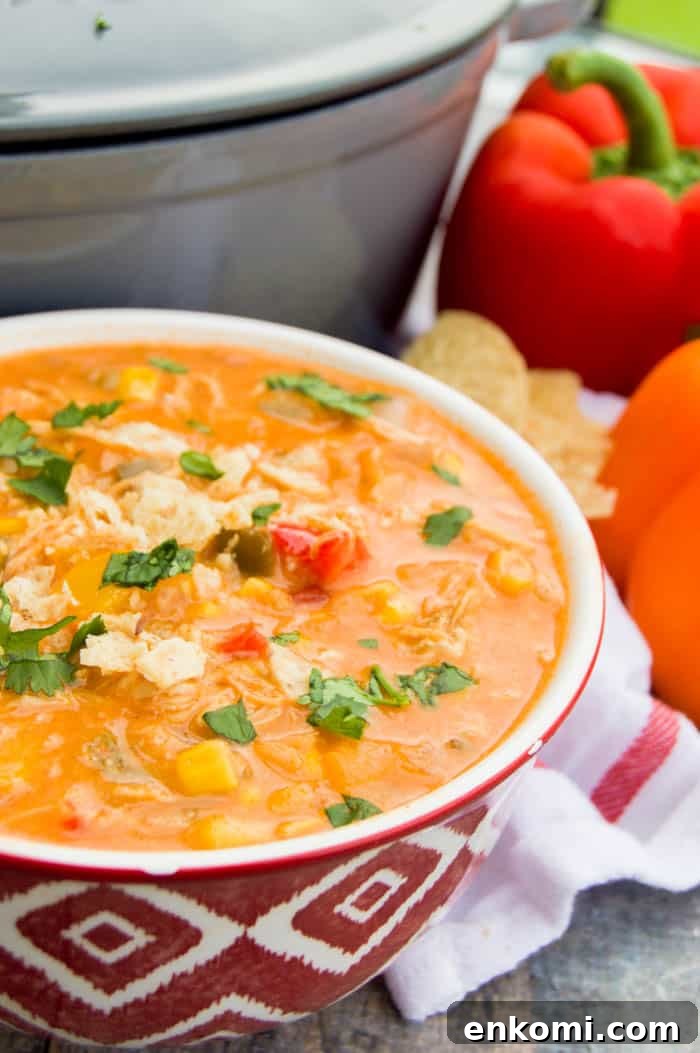 Creamy Chicken Fajita Soup