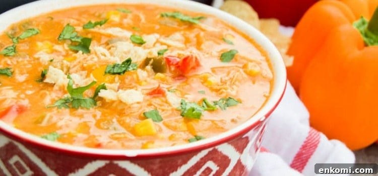 Creamy Chicken Fajita Soup