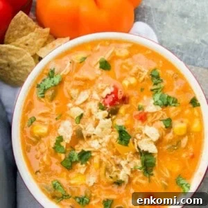 Creamy Chicken Fajita Soup