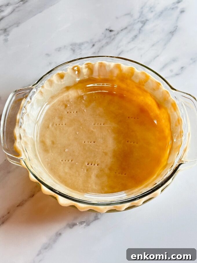 How to pre bake a pie crust.