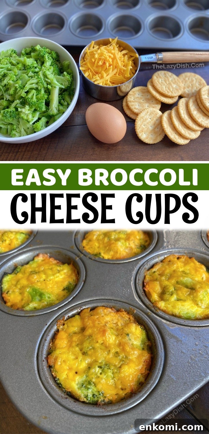 Cheesy Broccoli Mini Cups Recipe: Low-Carb Snack or Side 7 Easy Cheesy Baked Broccoli Cheese Tots - If you’re looking for healthy after school snacks for at home or on the go, these crispy broccoli cheese cups are super simple and fun to make with just a few basic ingredients: broccoli, cheddar cheese, Ritz crackers, an egg and a little seasoning to taste. Simply toss everything together and bake in a mini muffin tin. You and your picky kids will love this quick and easy snack idea! They’re perfect for toddlers, kids, teenagers, busy moms and picky eaters.