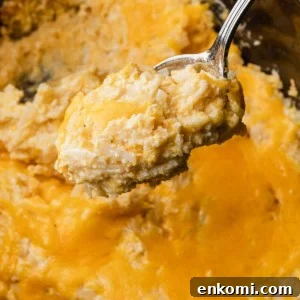 Crockpot Cheesy Hashbrown Casserole Recipe for Slow Cooker 9 The completed crockpot hashbrown casserole.