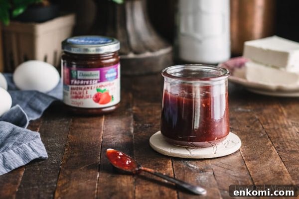 Sukrin Strawberry Raspberry no-sugar added jam.