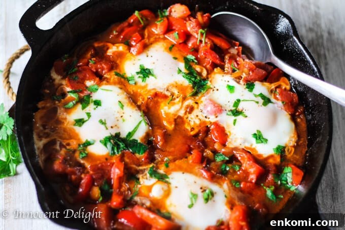Smoky Chipotle Hummus with Roasted Pine Nuts 8 Shakshouka - Classic Mediterranean Breakfast