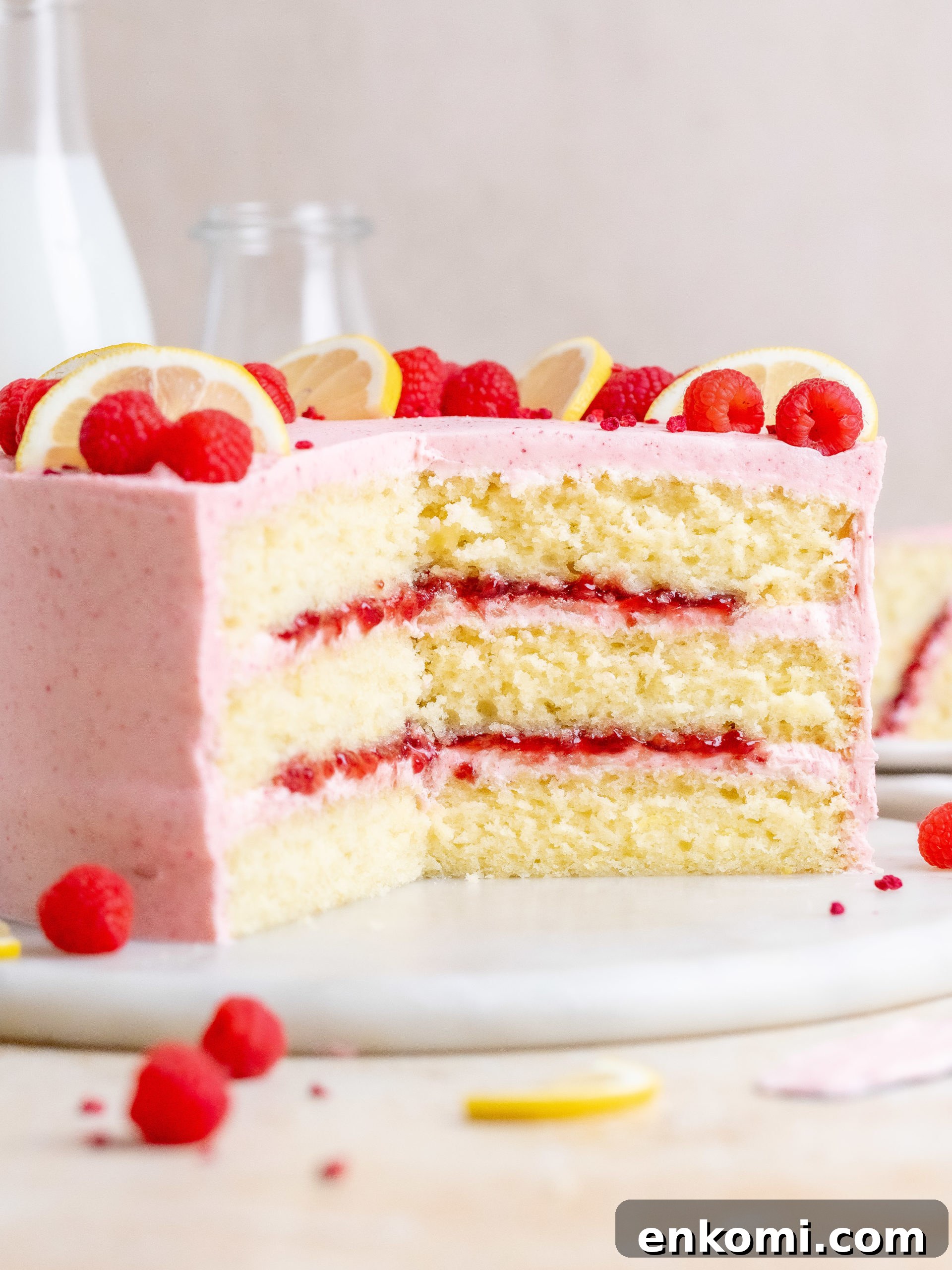 Lemon Raspberry Layer Cake Recipe for Spring Gatherings 3 img 16803 2