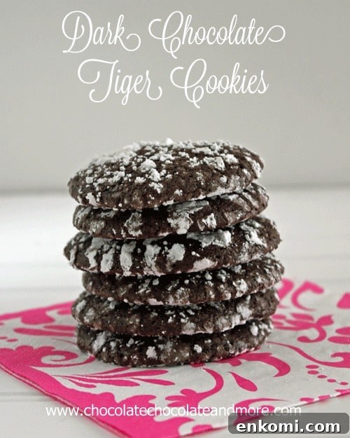 Quick Nutella Mug Cake Recipe for a Decadent Single-Serve Treat 11 Dark Chocolate Tiger Cookies-using Special Dark Hershey's Cocoa makes all the difference in these cookies!