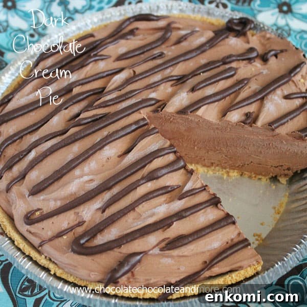 Quick Nutella Mug Cake Recipe for a Decadent Single-Serve Treat 12 Dark Chocolate Cream Pie-don't let the lighter color fool you, this pie has all the rich flavor of dark chocolate in a creamy, cool pie!