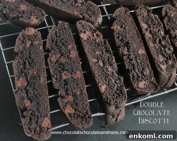 Quick Nutella Mug Cake Recipe for a Decadent Single-Serve Treat 9 Double Chocolate Biscotti-made with Hershey's Special Dark cocoa and semi-sweet chocolate chips, this Biscotti will satisfy any chocolate lover!