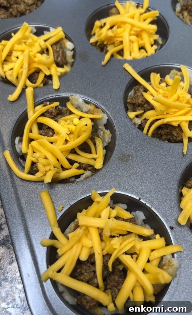 Cheese on taco cups